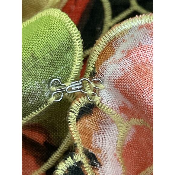 Chico's Womens Lucetta Jacket SZ 3 XL Linen Orange Yellow Fall Autumn Floral NWT - Picture 15 of 16